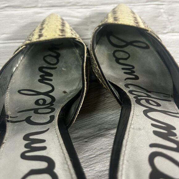 Sam Edelman Odelia Snake Print Leather Mule Pumps - Picture 6 of 12